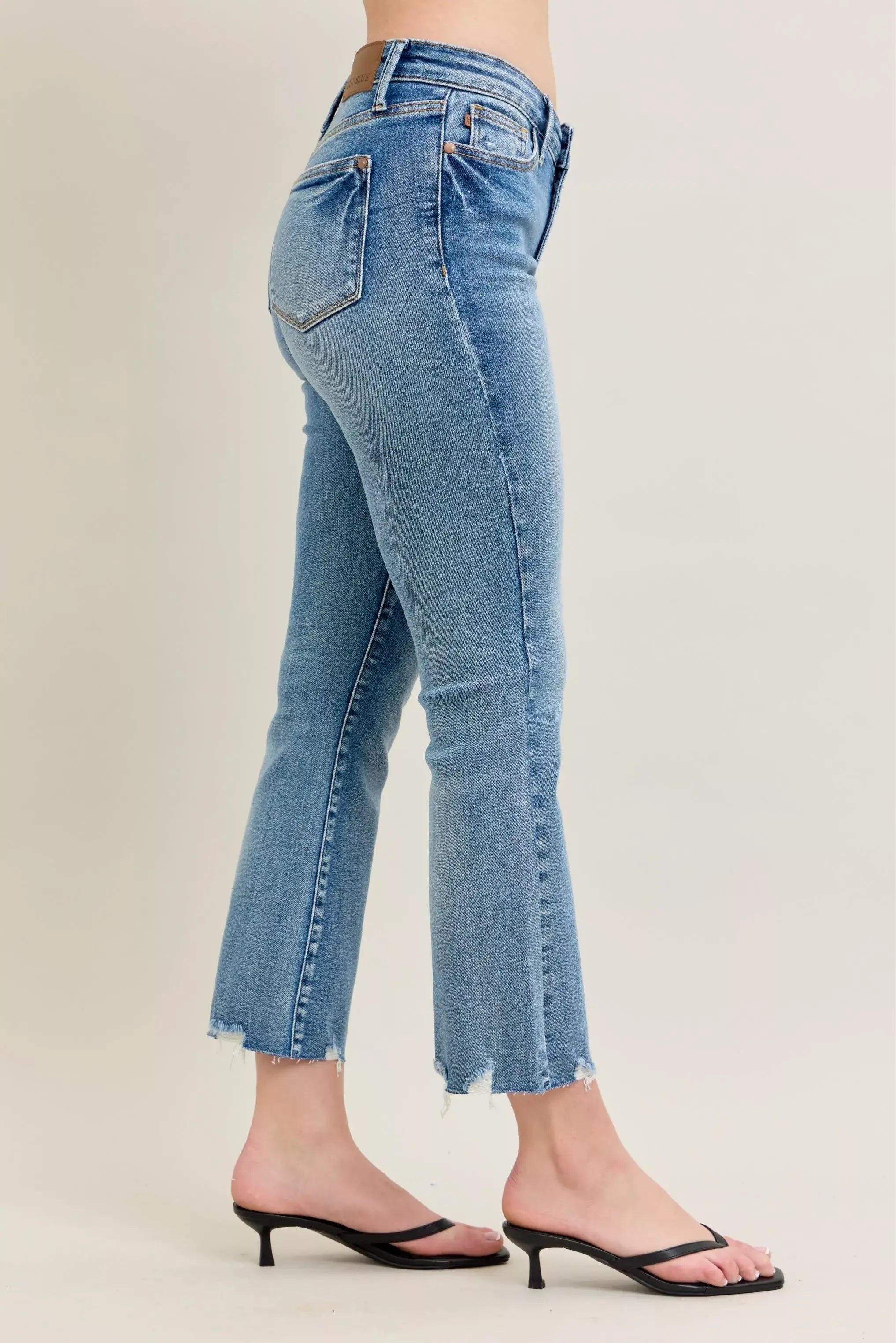 Judy Blue Mr Vintage Wash Destroy Hem Kick Flare Jeans, Jeans, $ 69.00, A Moment Of Now™