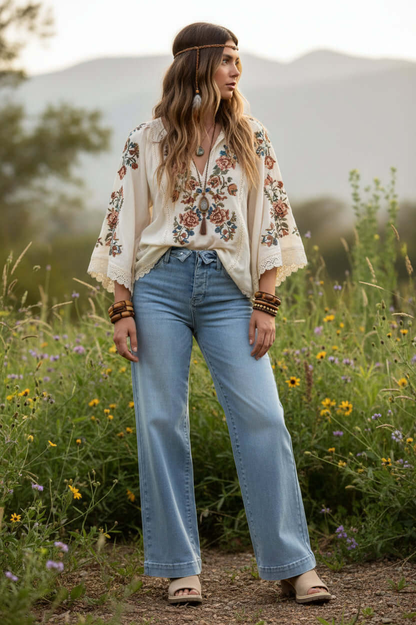Judy Blue Mid Rise Retro Wide Leg Jeans | Fold-Over Waistband, Jeans, $ 84.00, A Moment Of Now™