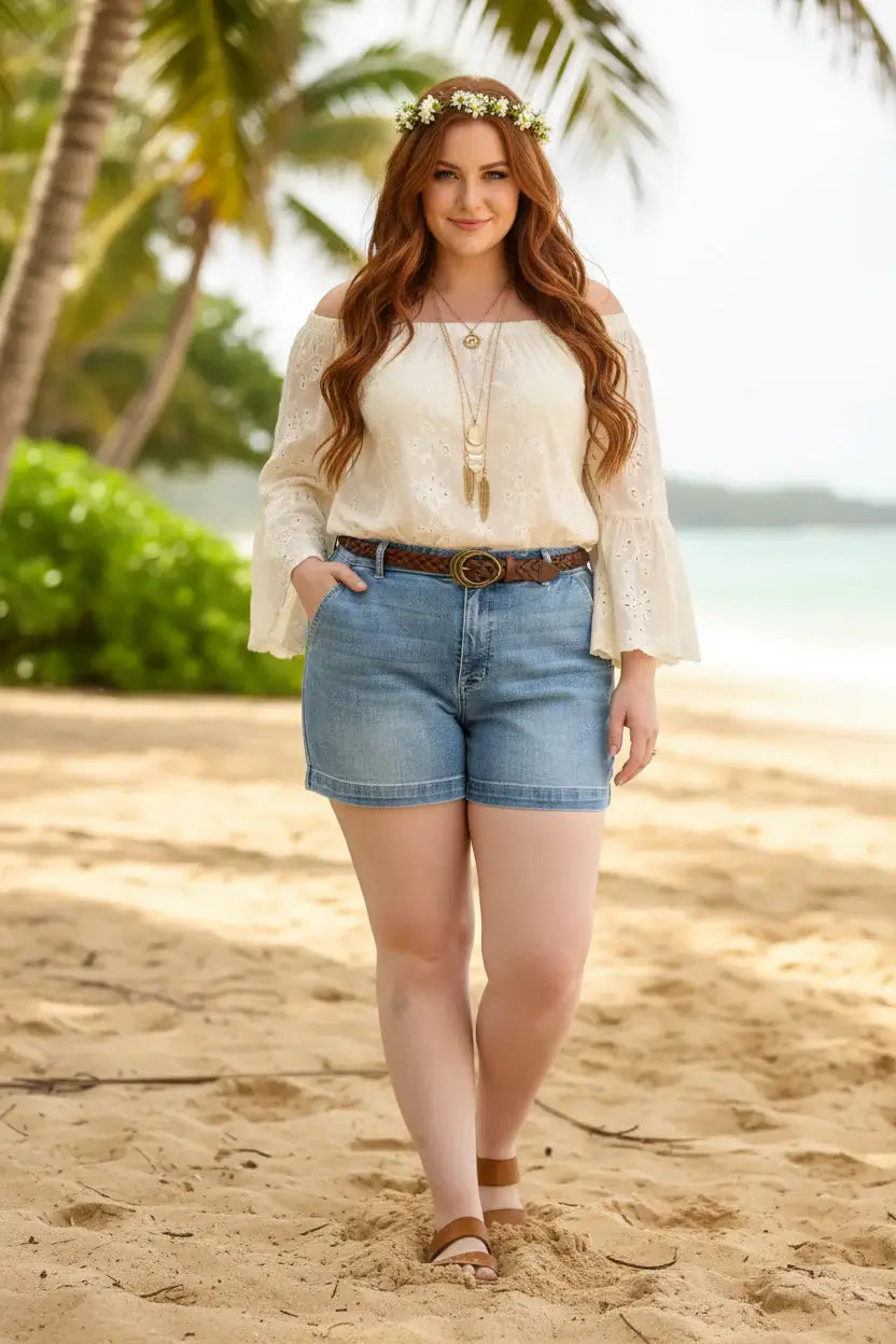 Judy Blue Plus Size High Rise Denim Shorts | 1XL–3XL, Shorts, $ 61.00, A Moment Of Now™