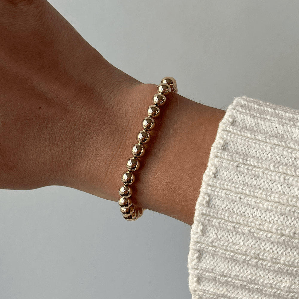 Juno Bracelet 6mm | Minimalist Stackable Jewelry, Bracelets, $ 108.00, A Moment Of Now™