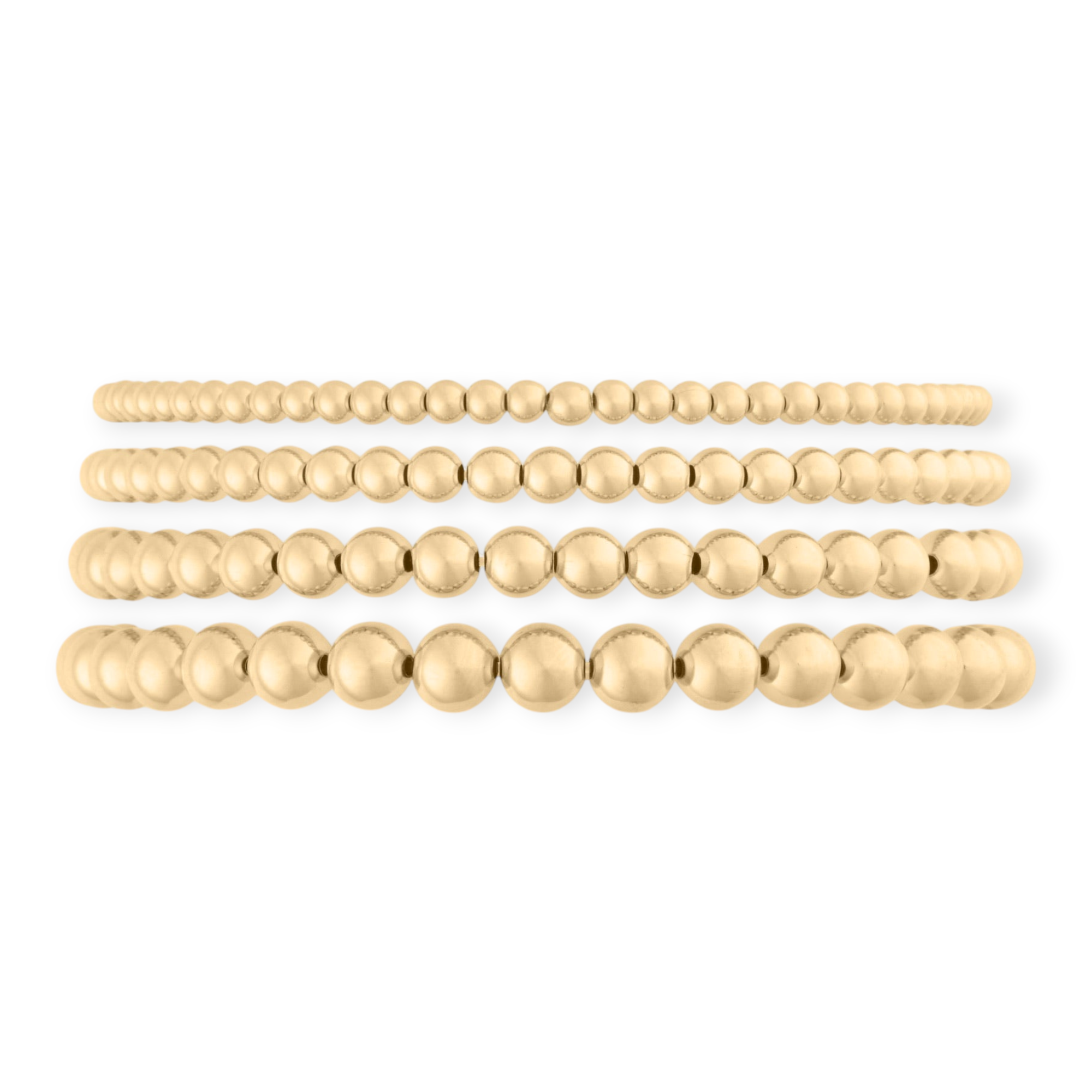 juno bracelet four stack (3+4+5+6mm), Bracelets, $ 262.00, A Moment Of Now™