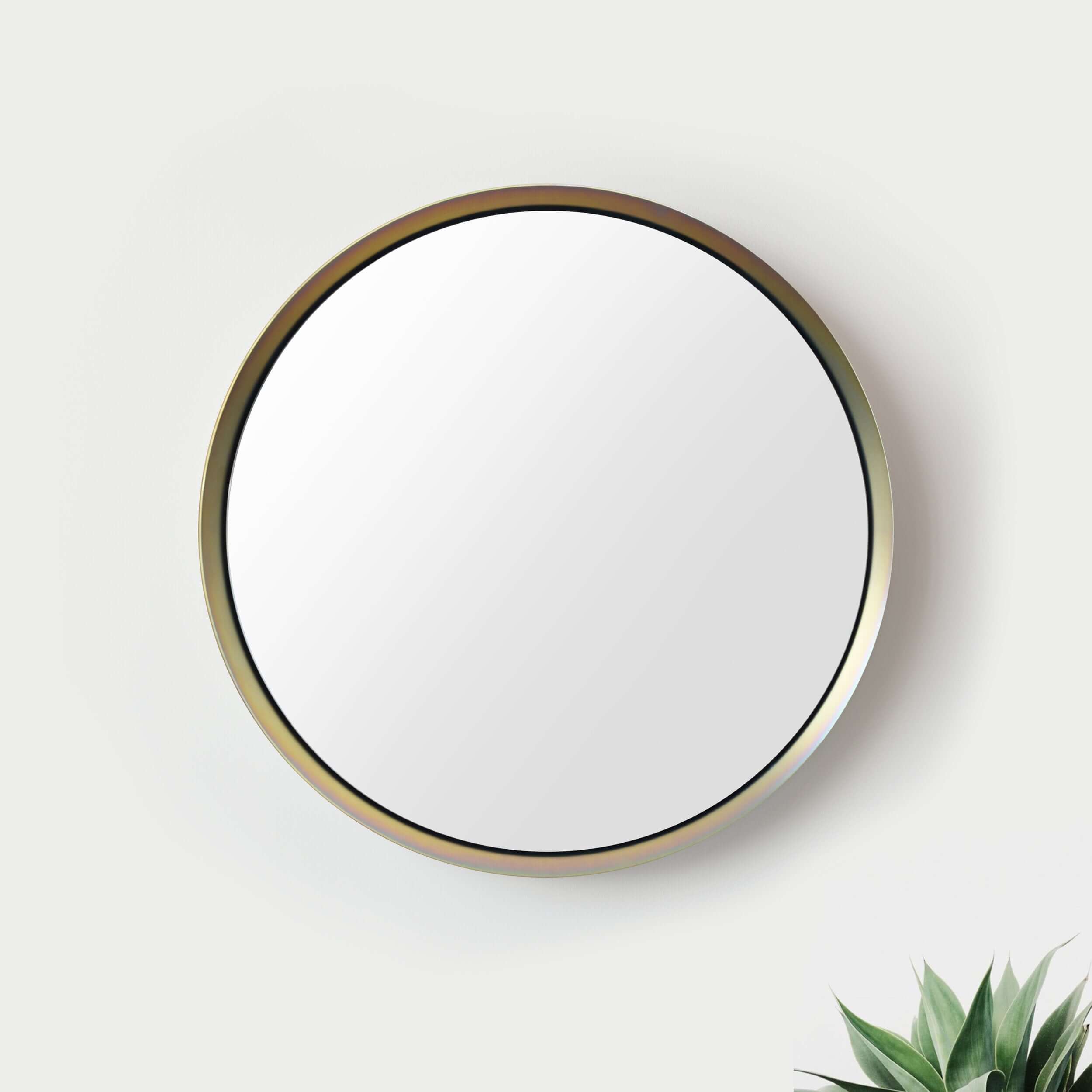 Kendrick Glass Round Mirror