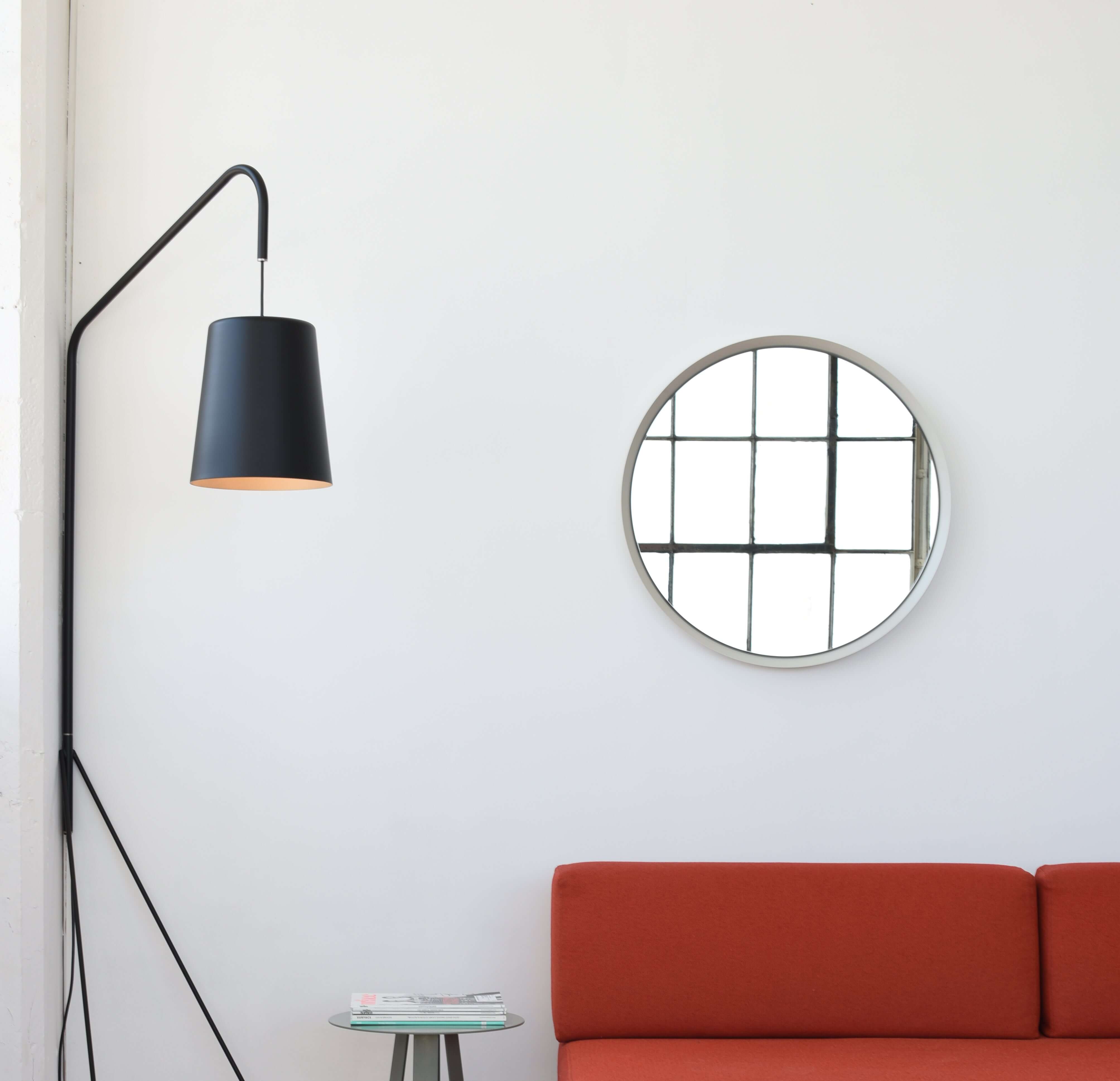 Kendrick Glass Round Mirror