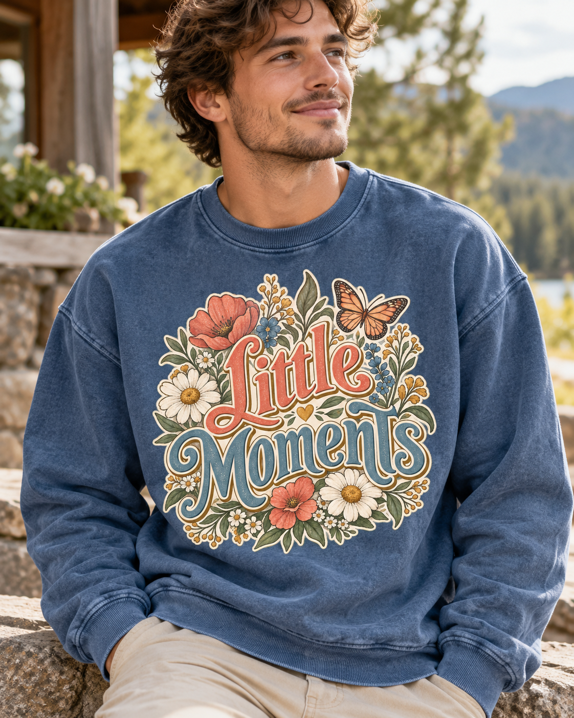 Little Moments Floral Sweatshirt
