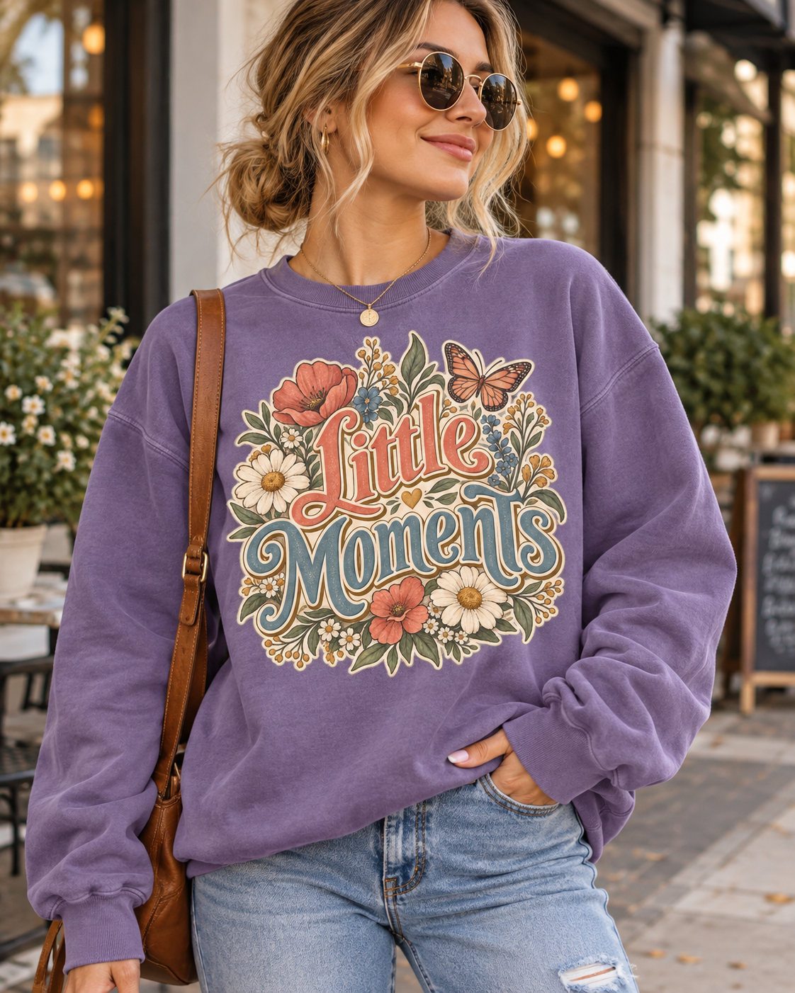 Little Moments Floral Sweatshirt