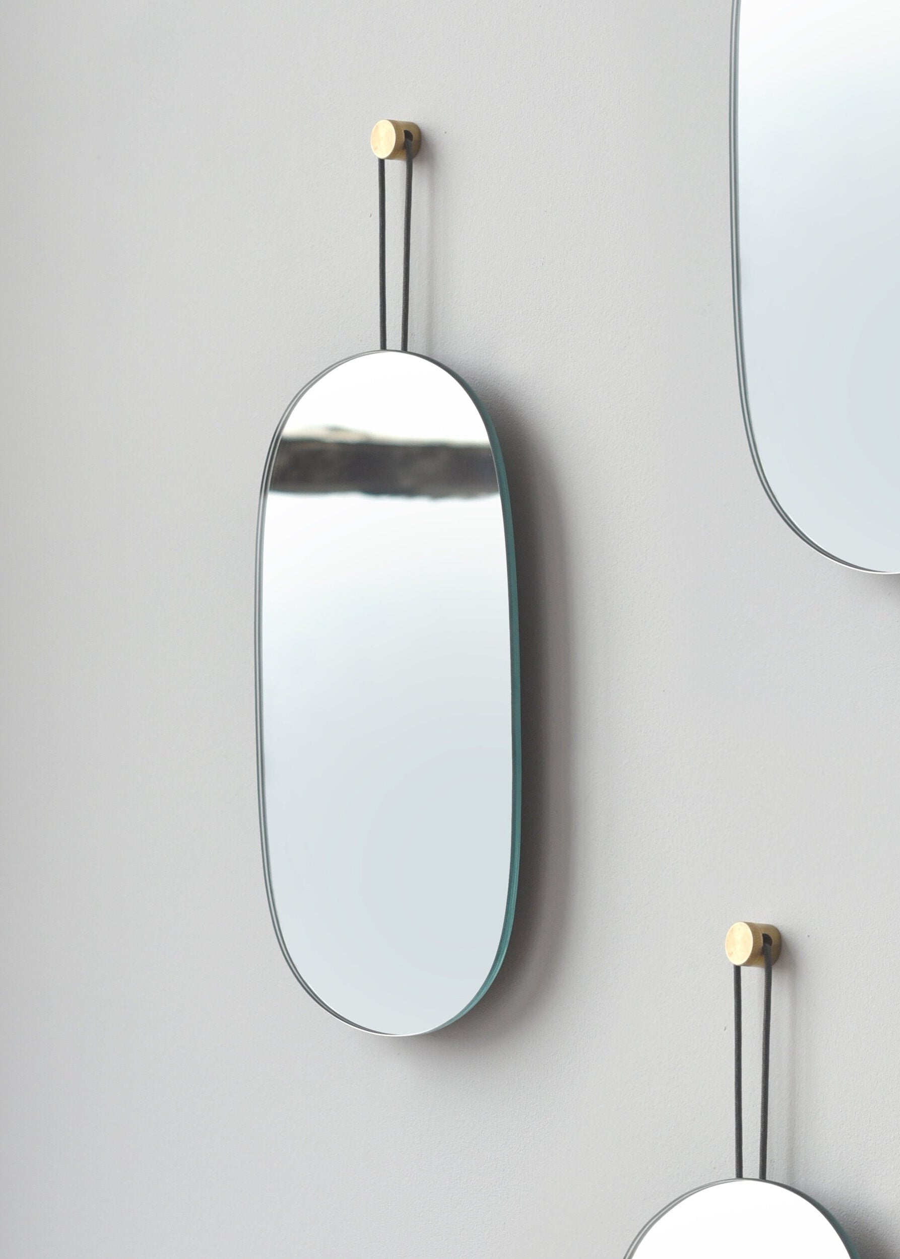 Lure Single Soft-Oval Wall Mirror | Handmade in USA - Misewell, Mirrors, $ 149.00, A Moment Of Now™