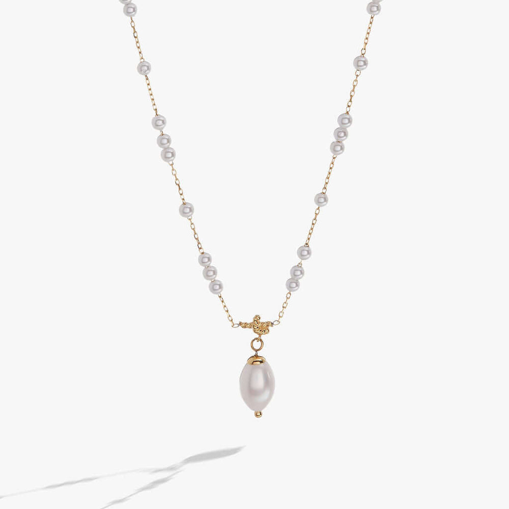 Mother of Pearl Beaded Necklace, Necklaces, $ 59.90, A Moment Of Now™