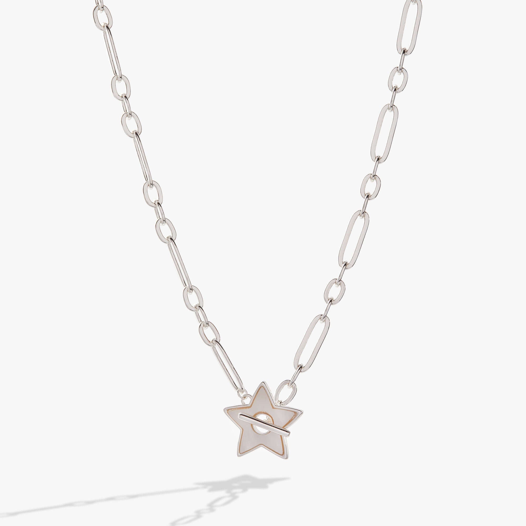 Star Mother of Pearl Toggle Necklace, Necklaces, $ 23.90, A Moment Of Now™