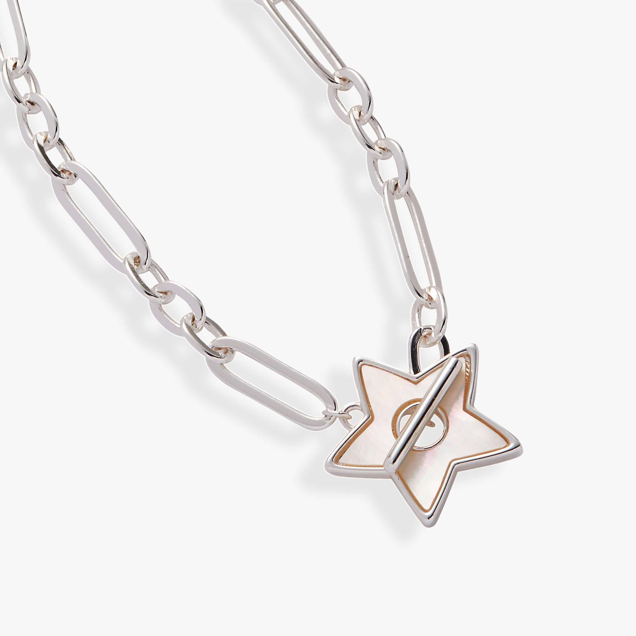 Star Mother of Pearl Toggle Necklace, Necklaces, $ 23.90, A Moment Of Now™