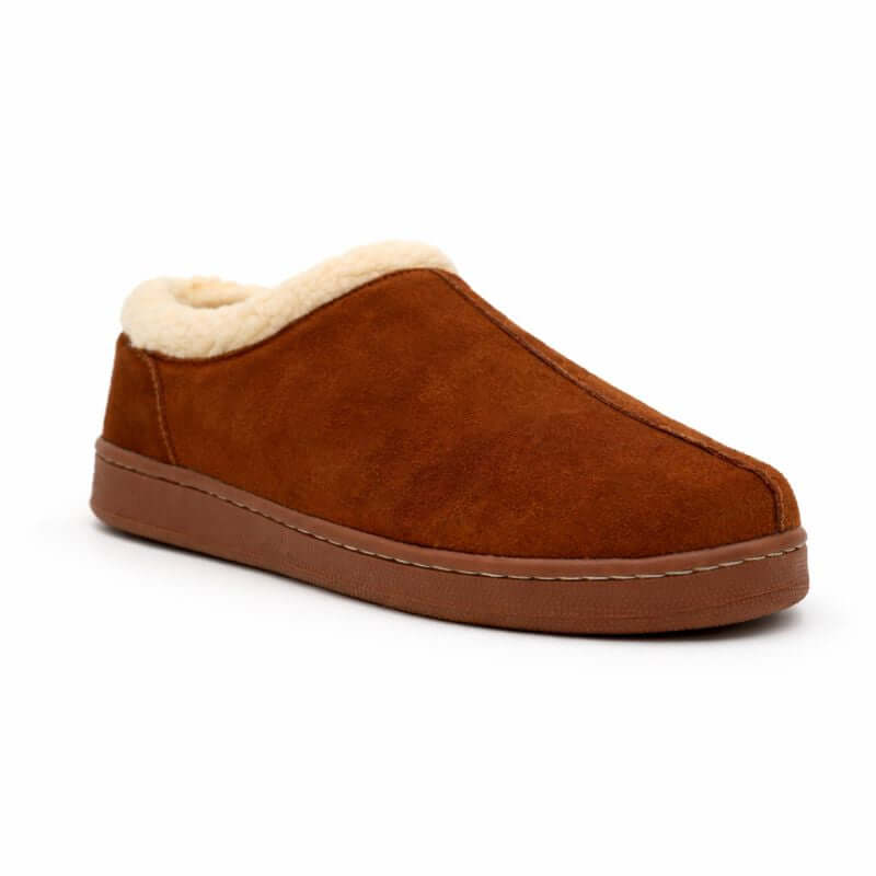 Men's Ashton Fur Slippers - Memory Foam Suede Slippers | A Moment Of Now™, Slippers, $ 59.99, A Moment Of Now™