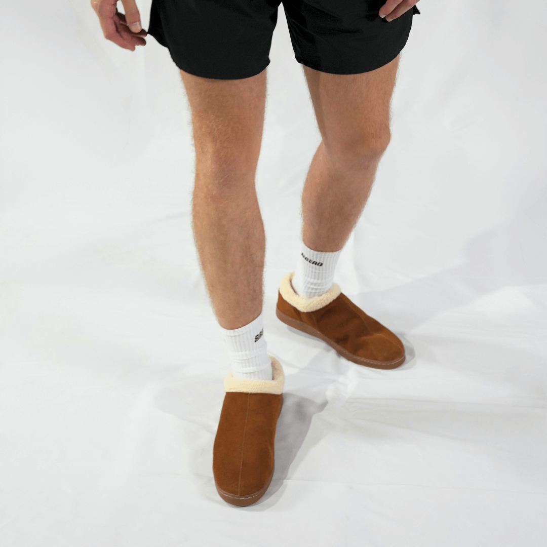 Men's Ashton Fur Slippers - Memory Foam Suede Slippers | A Moment Of Now™, Slippers, $ 59.99, A Moment Of Now™
