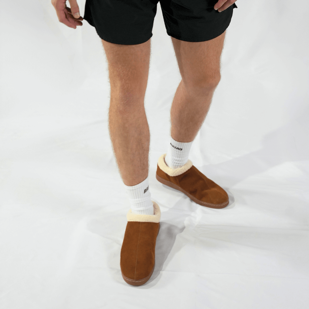 Men's Ashton Fur Slippers - Memory Foam Suede Slippers | A Moment Of Now™, Slippers, $ 59.99, A Moment Of Now™