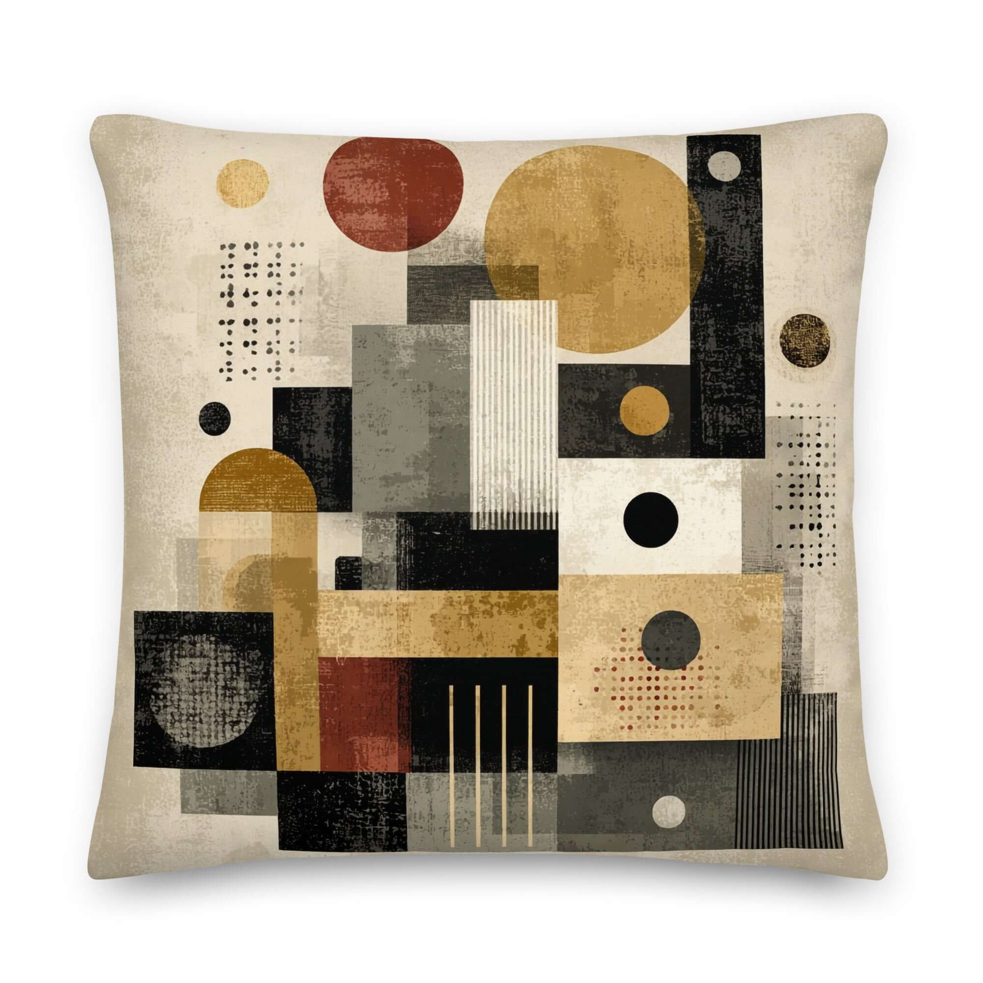 Mid-century Modern Geometry Throw Pillow Cushion