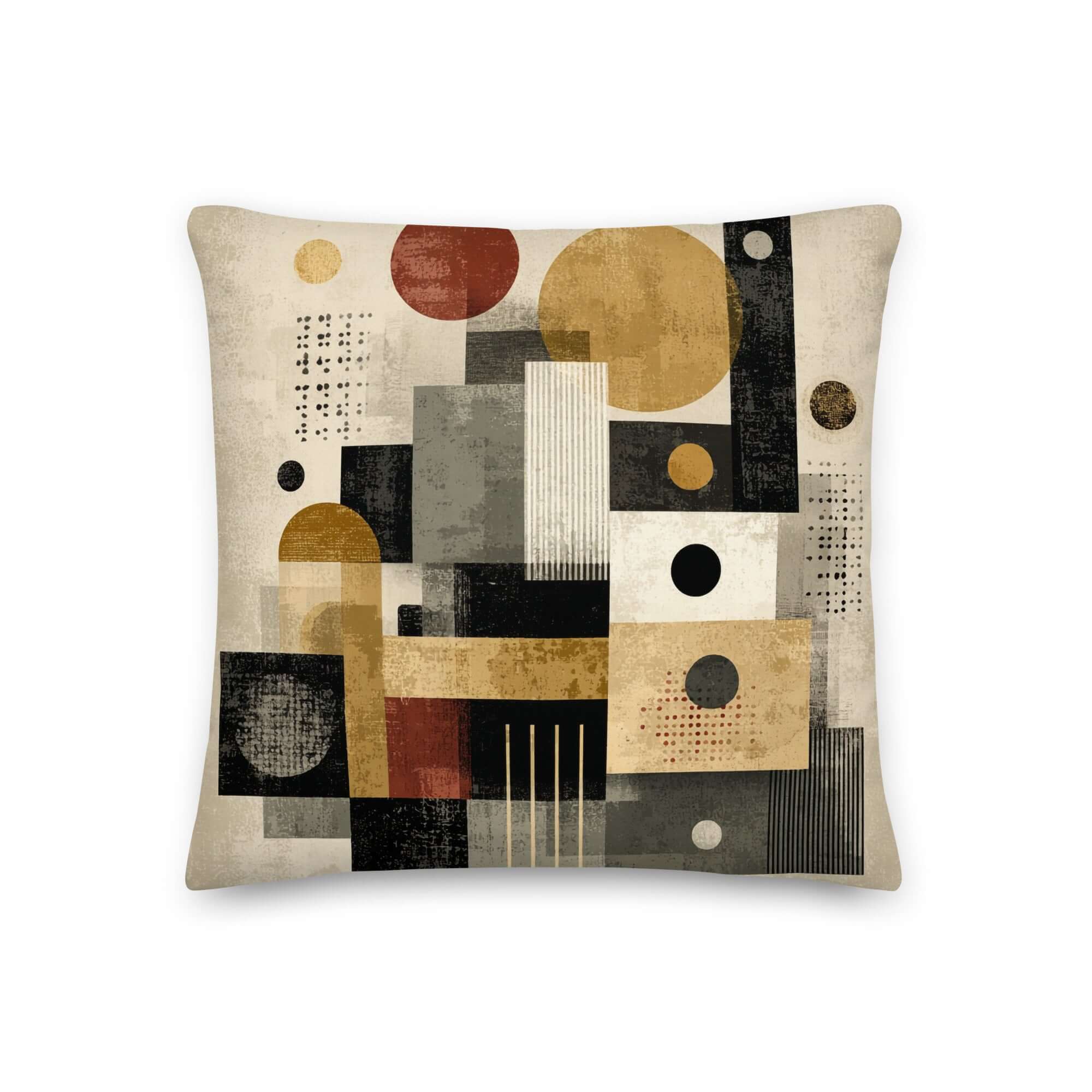 Mid-century Modern Geometry Throw Pillow Cushion
