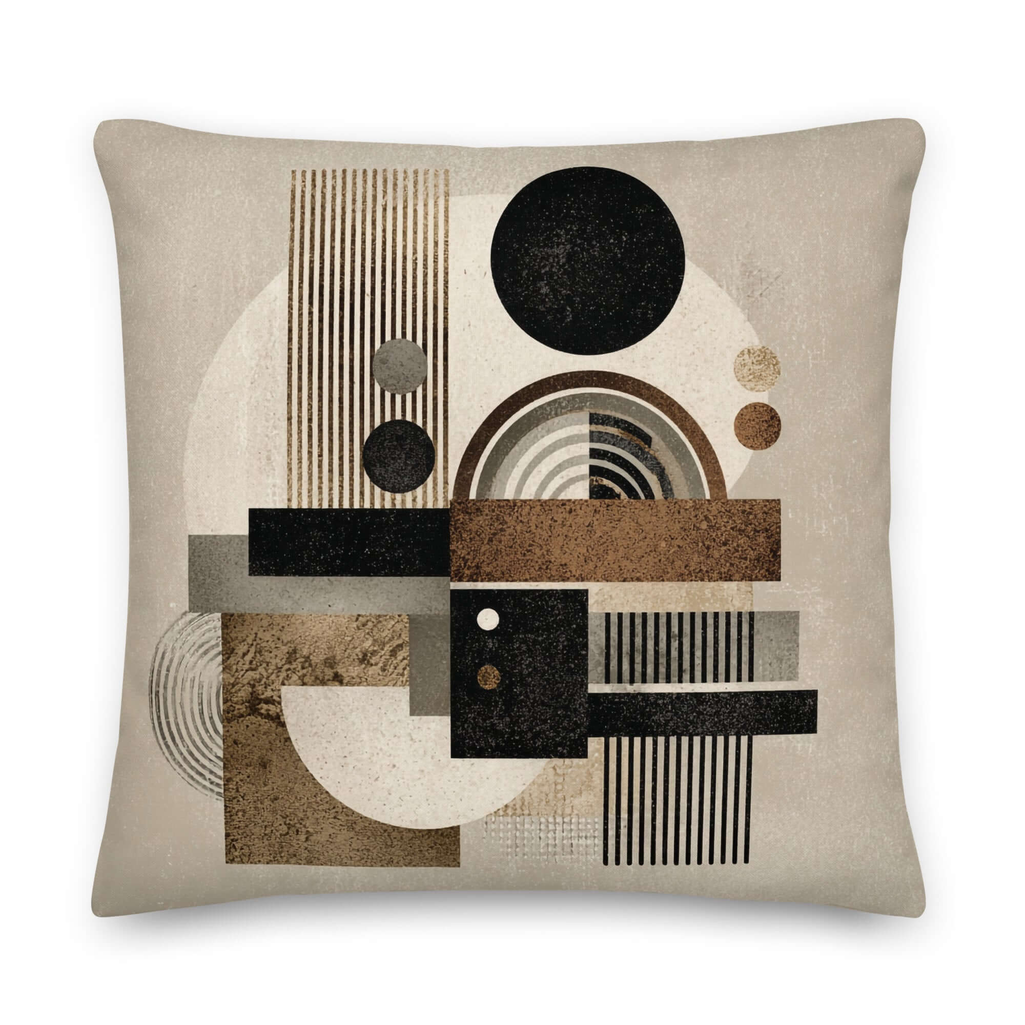 Mid-century Modern Geometry Throw Pillow Cushion