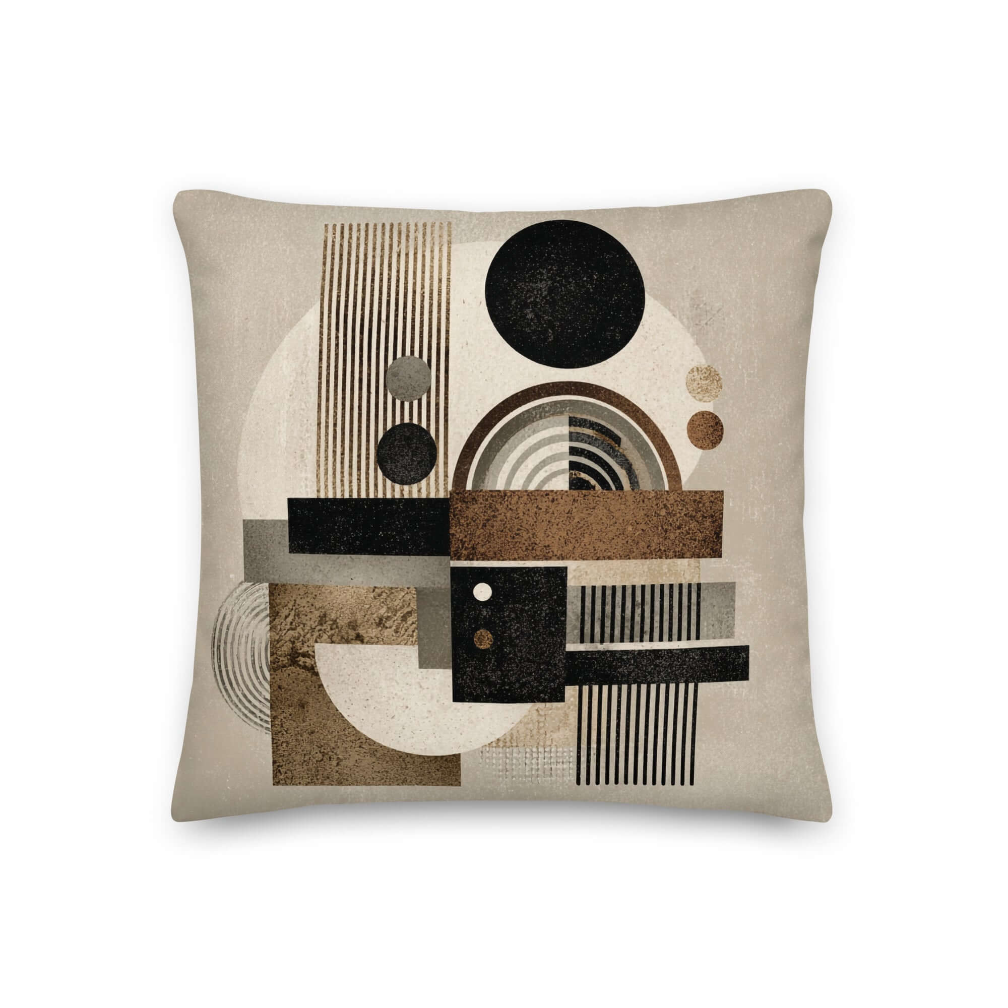 Mid-century Modern Geometry Throw Pillow Cushion