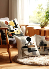 Mid-century Modern Geometry Throw Pillow Cushion