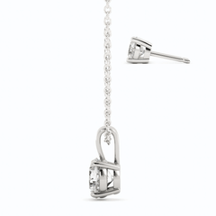 3CTW Moissanite Stud Earrings & Pendant Necklace Set in 14K White Gold Overlay, Charms & Pendants, $ 299.00, A Moment Of Now™