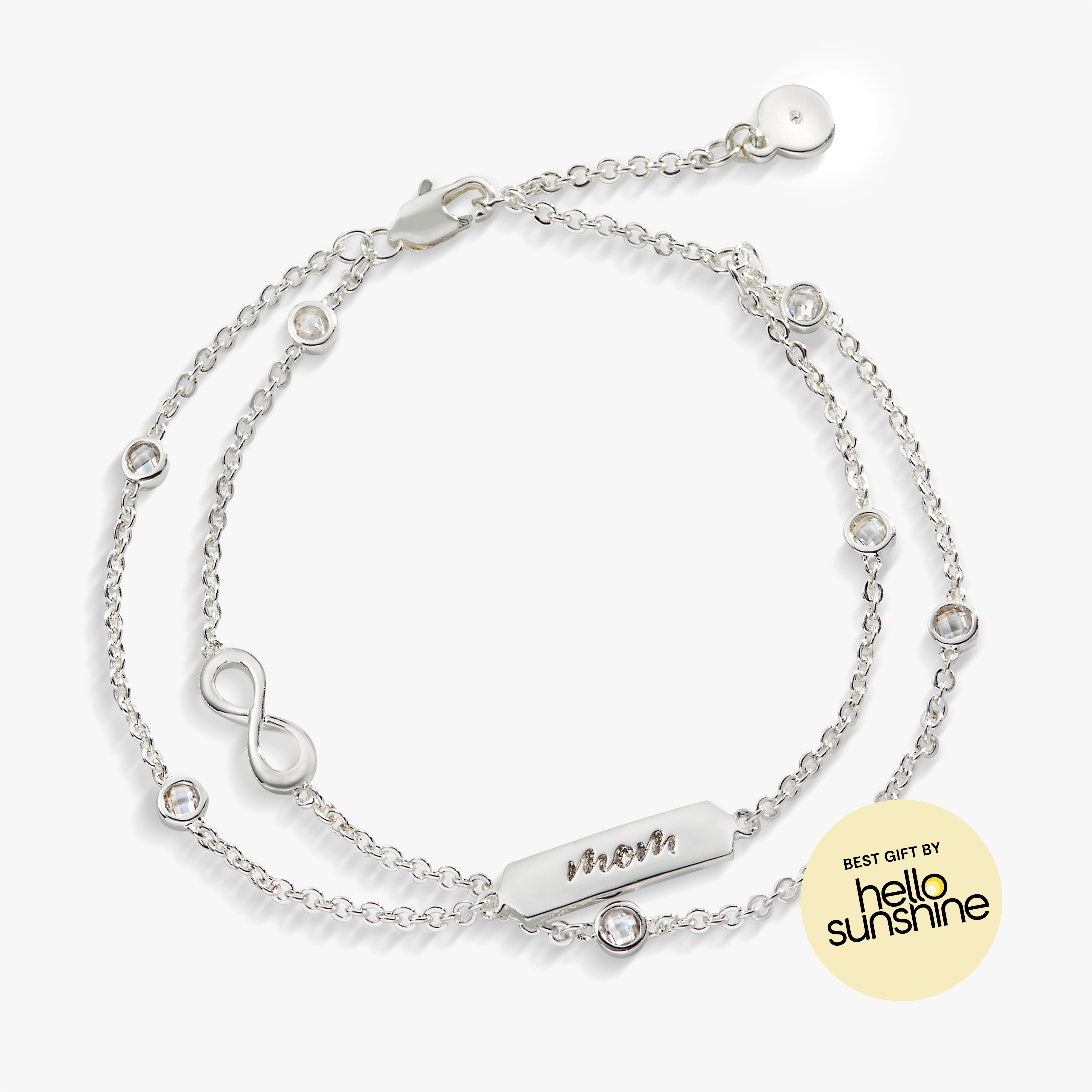 Mom Infinity Chain Double Strand Bracelet, Bracelets, $ 38.00, A Moment Of Now™