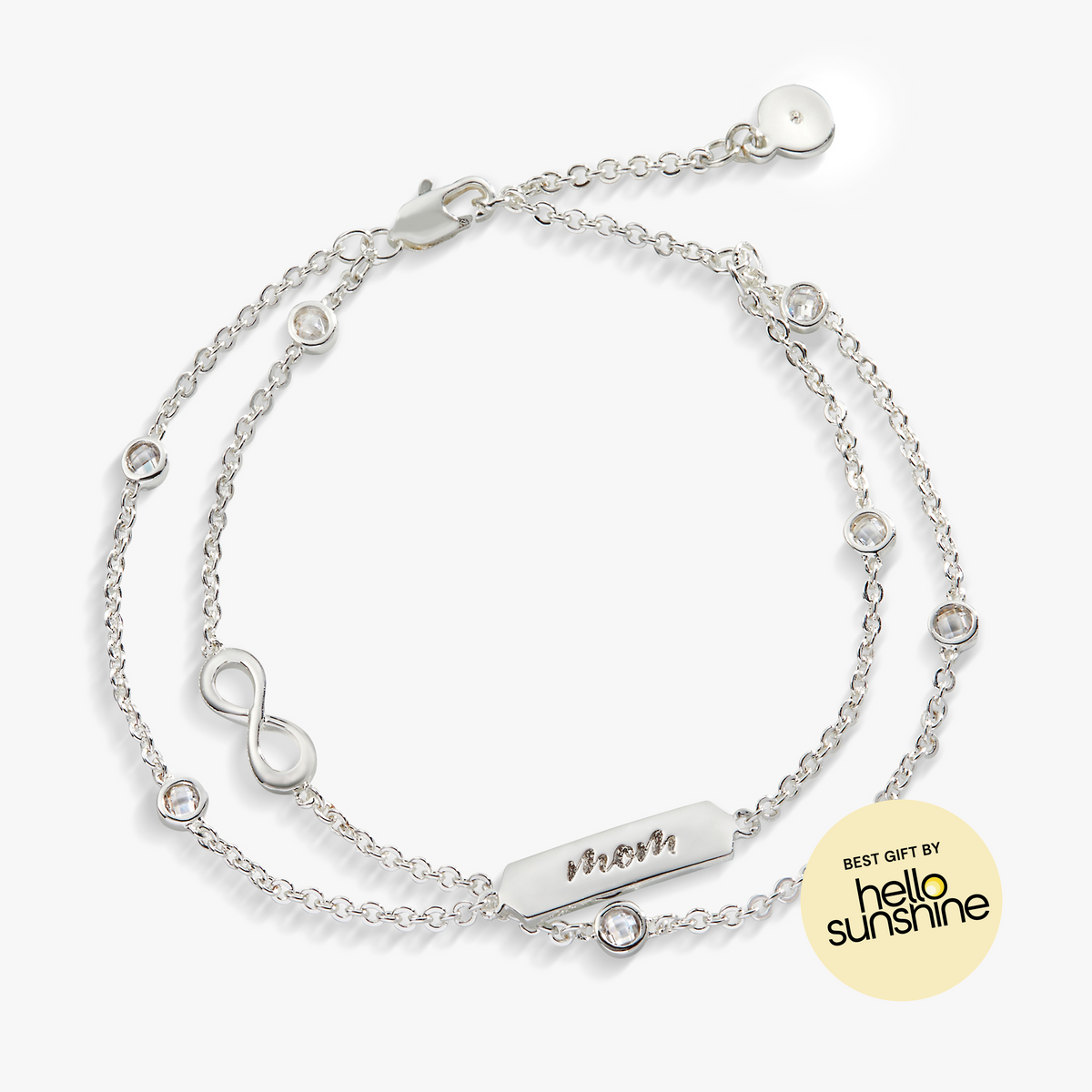 Mom Infinity Chain Double Strand Bracelet, Bracelets, $ 38.00, A Moment Of Now™