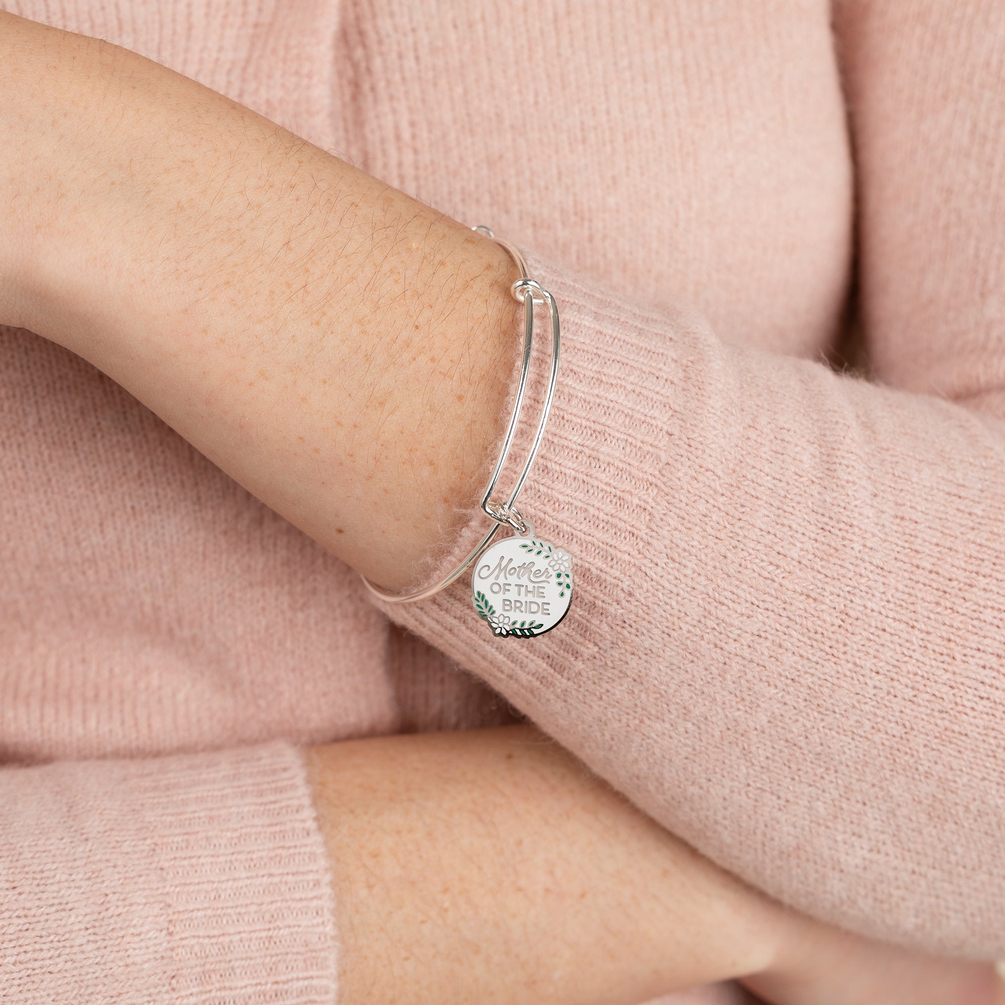 'Mother of the Bride' Charm Bangle, Bracelets, $ 28.00, A Moment Of Now™