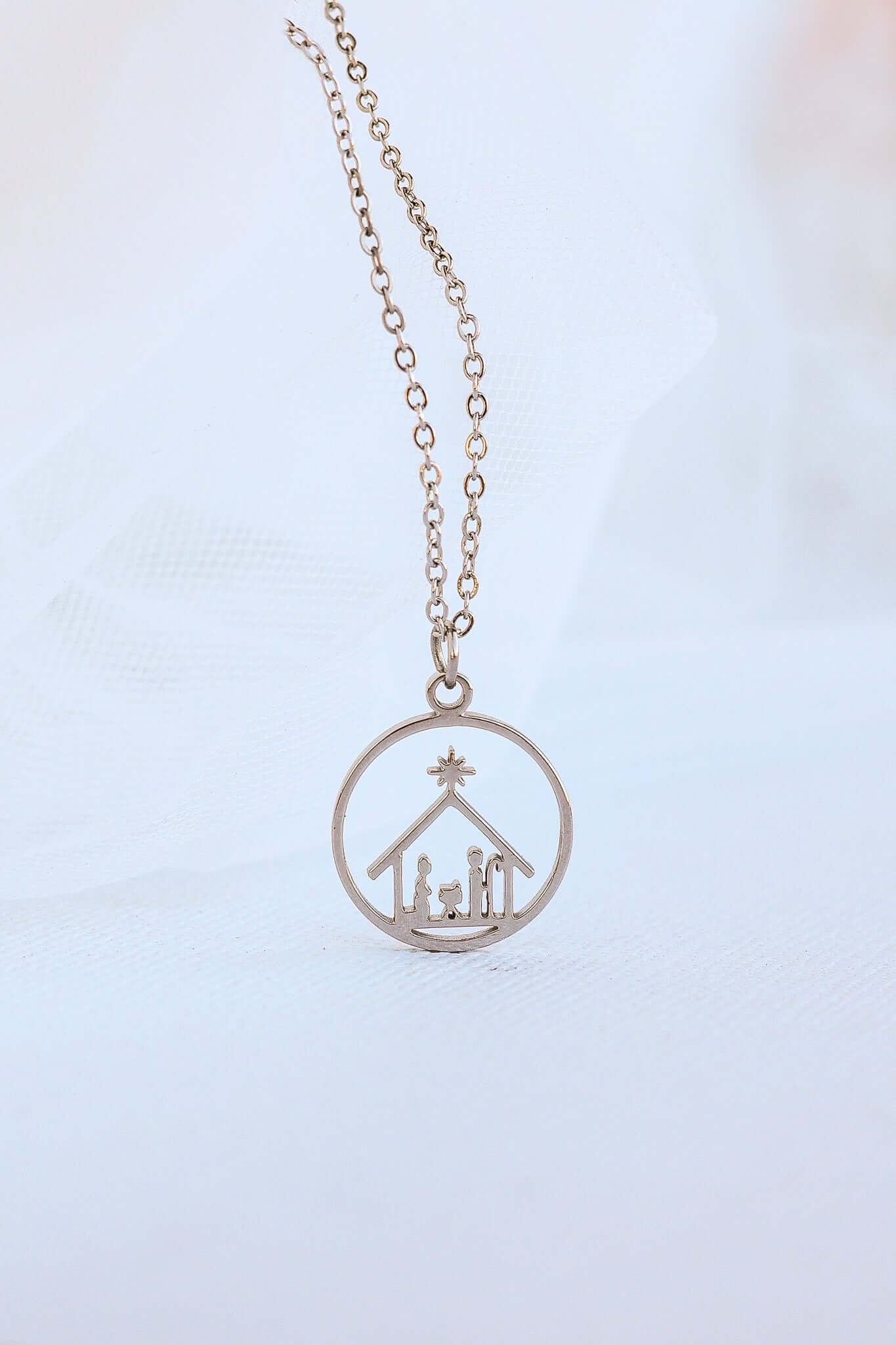 Nativity Necklace | Christian Christmas Jewelry Gift for Women, Necklace, $ 28.00, A Moment Of Now™