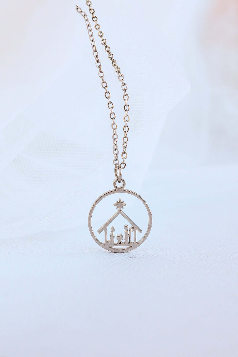 Nativity Necklace | Christian Christmas Jewelry Gift for Women, Necklace, $ 28.00, A Moment Of Now™