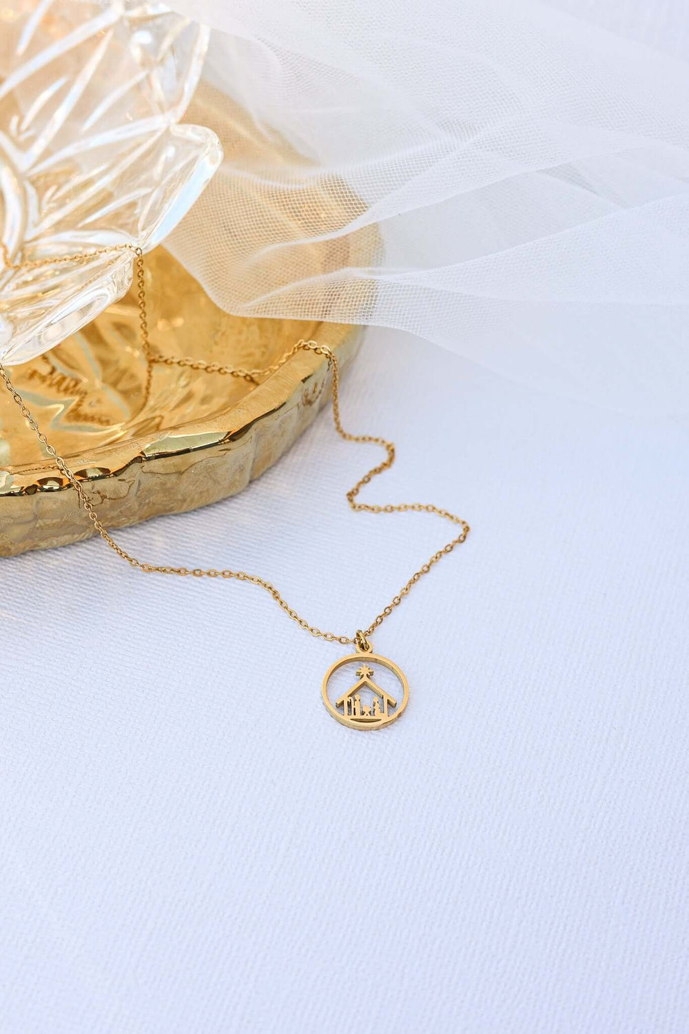 Nativity Necklace | Christian Christmas Jewelry Gift for Women, Necklace, $ 28.00, A Moment Of Now™