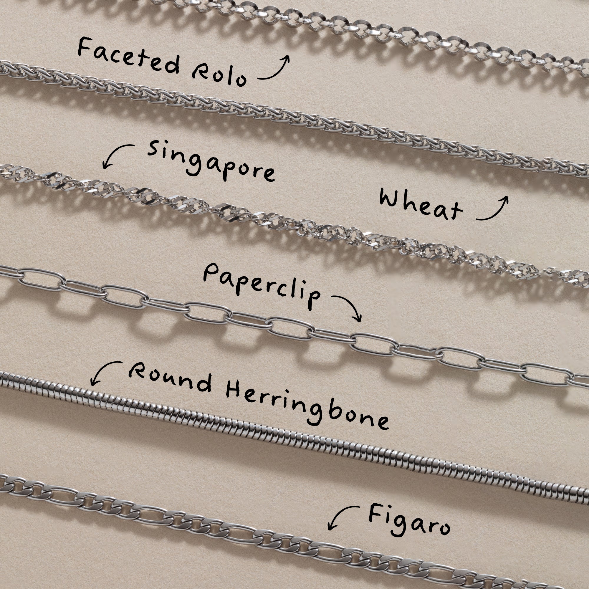 Paperclip Charm & Layering Necklace, Necklaces, $ 38.00, A Moment Of Now™