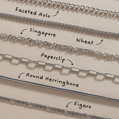Faceted Rolo Charm & Layering Necklace, Necklaces, $ 18.90, A Moment Of Now™