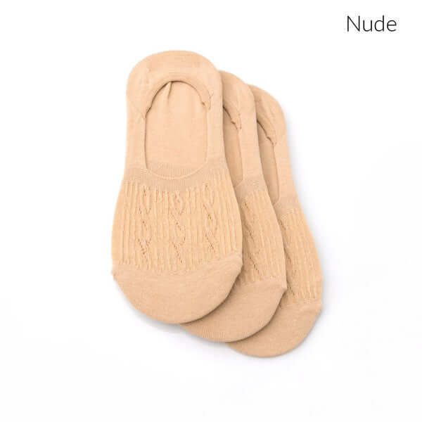 No Slip Cable Knit Sneaker Socks - 3 Pack, Socks, $ 16.00, A Moment Of Now™