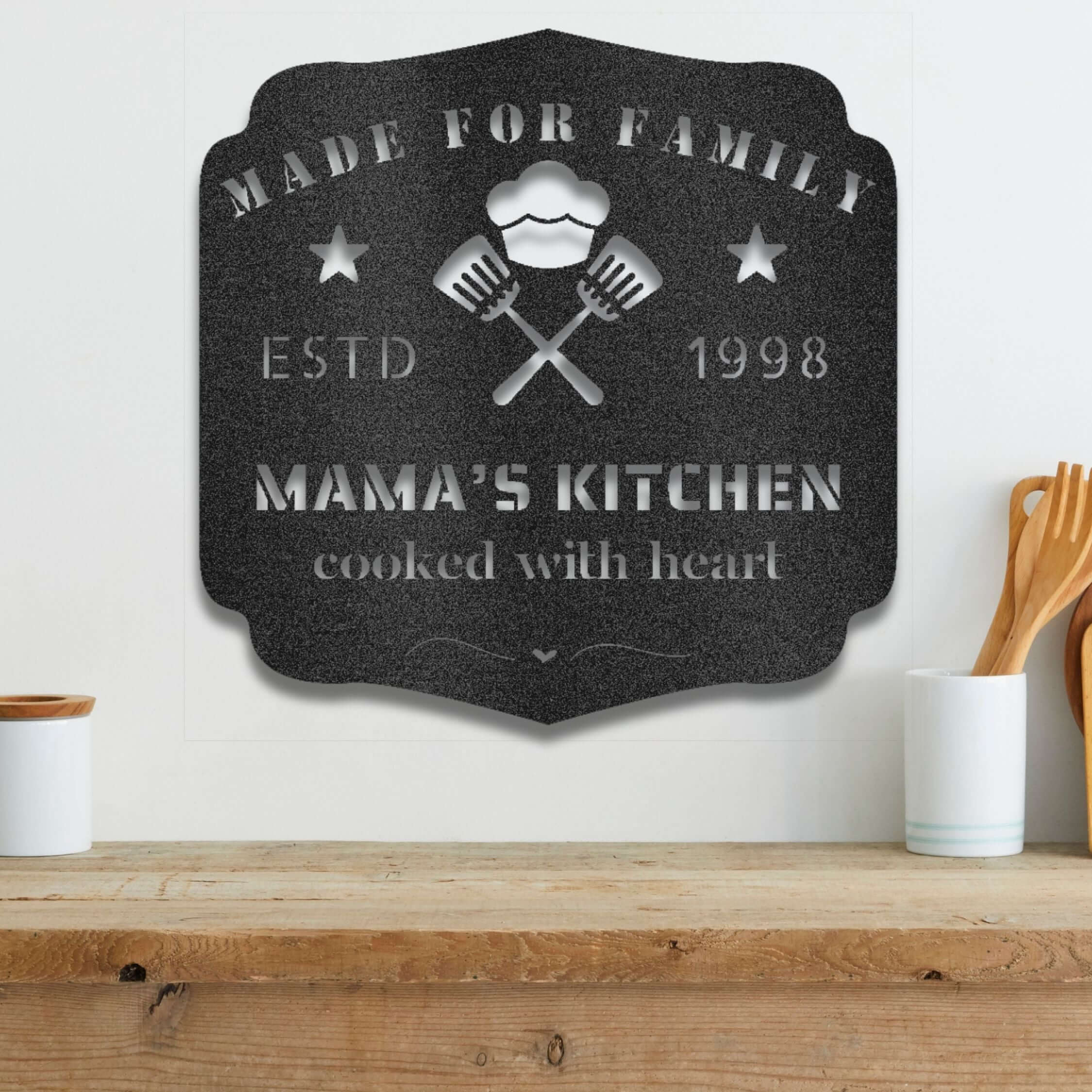 Personalized Mama’s Kitchen Metal Wall Art | Unique Gift, Metal Signs, $ 62.95, A Moment Of Now™