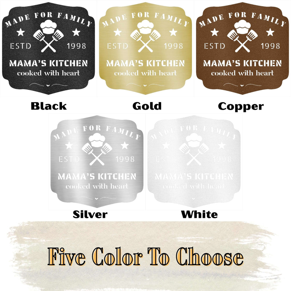 Personalized Mama’s Kitchen Metal Wall Art | Unique Gift, Metal Signs, $ 62.95, A Moment Of Now™