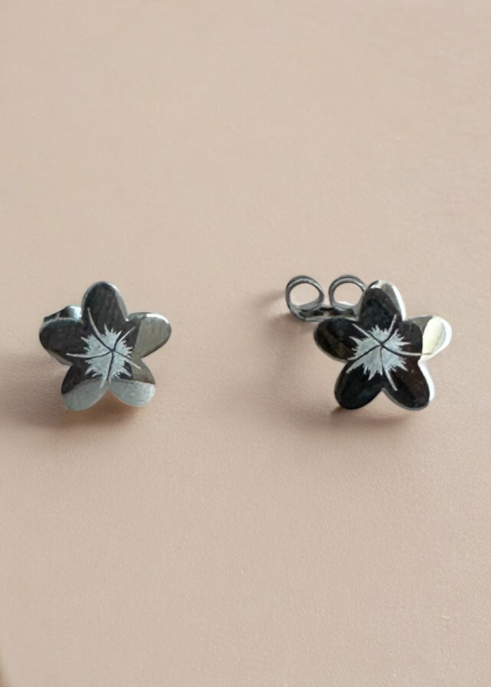 Plumeria Flower Studs - Hypoallergenic Mini Earrings