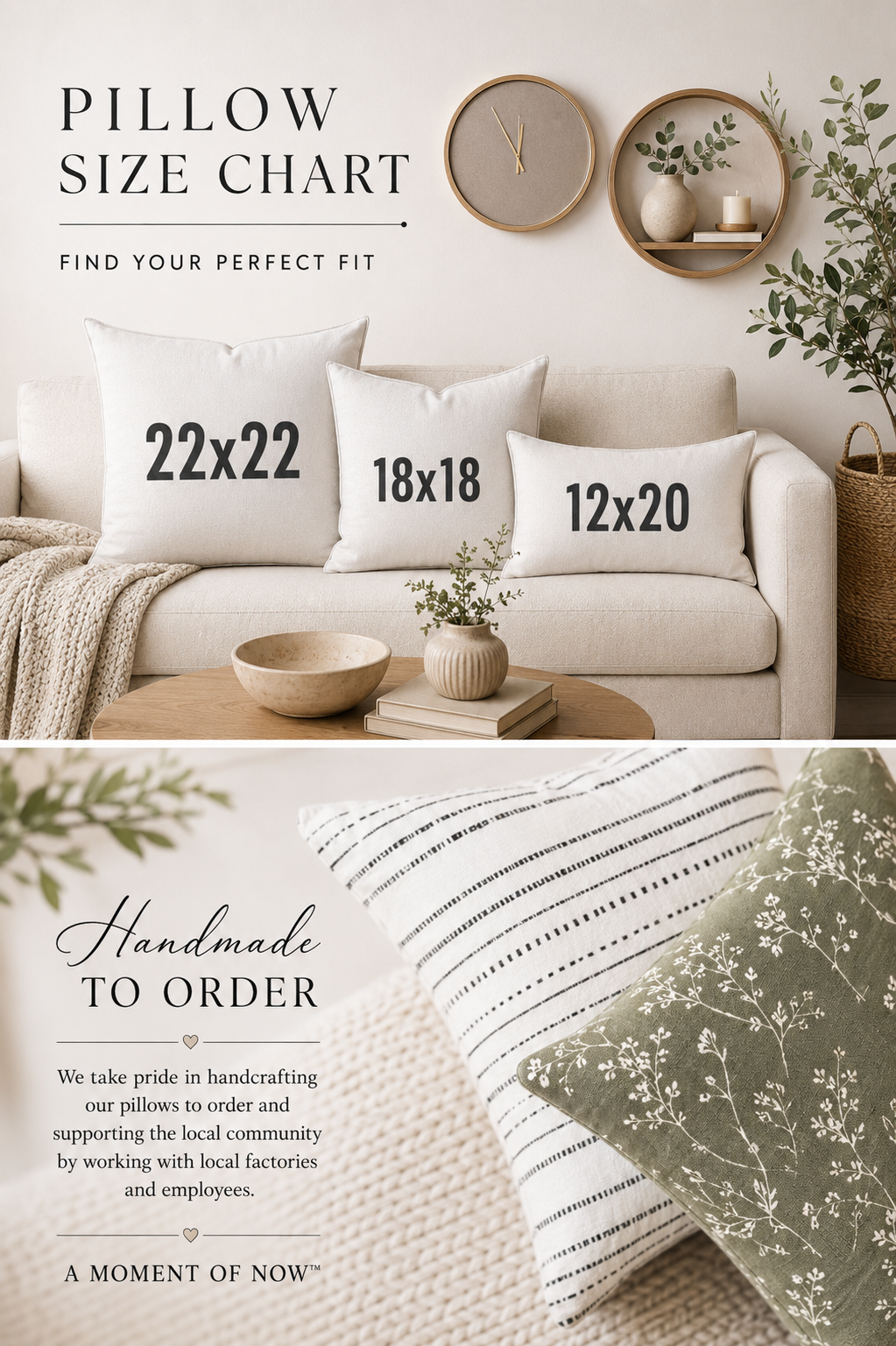 Personalized Initial Border Monogram Throw Pillow | A–Z