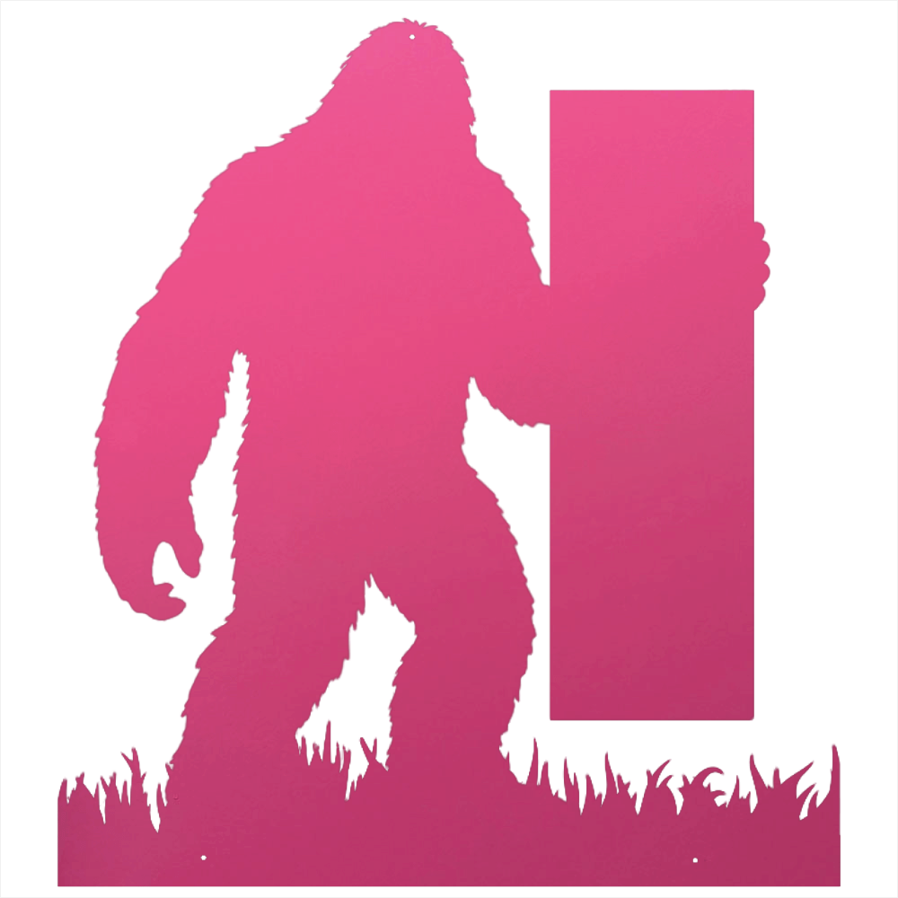 Bigfoot Custom Name, House Number, Message Metal Steel Decor, Metal Signs, $ 62.95, A Moment Of Now™