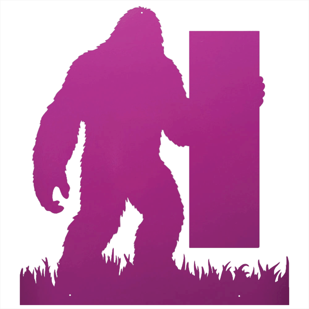 Bigfoot Custom Name, House Number, Message Metal Steel Decor, Metal Signs, $ 62.95, A Moment Of Now™