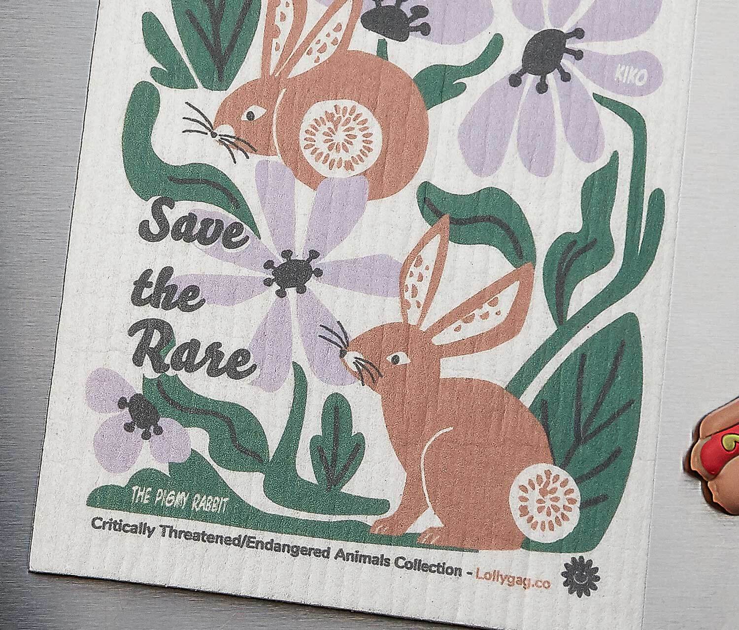 Pygmy Rabbit Swedish Dishcloth Sets | Eco-Friendly Reusable Kitchen, Dishcloth Sets, $ 30.00, A Moment Of Now™