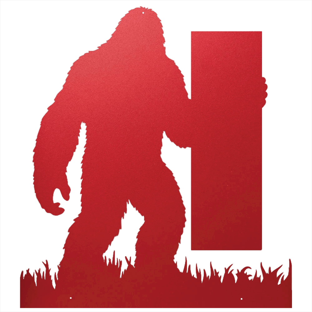 Bigfoot Custom Name, House Number, Message Metal Steel Decor, Metal Signs, $ 62.95, A Moment Of Now™