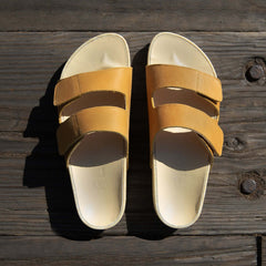 Riviera Leather Eva Sandals - Chamois | Sustainable Comfort Sandals, Sandals, $ 105.00, A Moment Of Now™