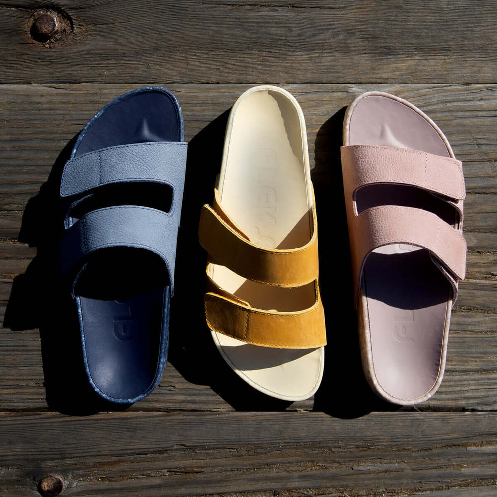 Riviera Leather Eva Sandals - Chamois | Sustainable Comfort Sandals, Sandals, $ 105.00, A Moment Of Now™