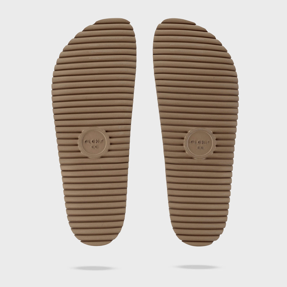 Riviera Leather Eva Sandals - Chamois | Sustainable Comfort Sandals, Sandals, $ 105.00, A Moment Of Now™