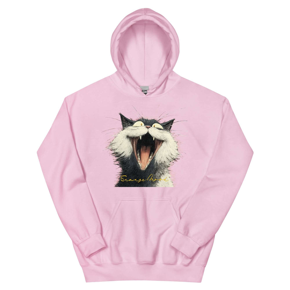 Savage Cat Vibes Hoodie - Bold Graphic Streetwear, Hoodies, $ 48.00, A Moment Of Now™