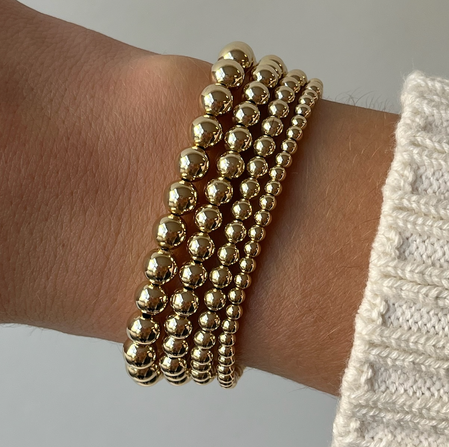 juno bracelet four stack (3+4+5+6mm), Bracelets, $ 262.00, A Moment Of Now™