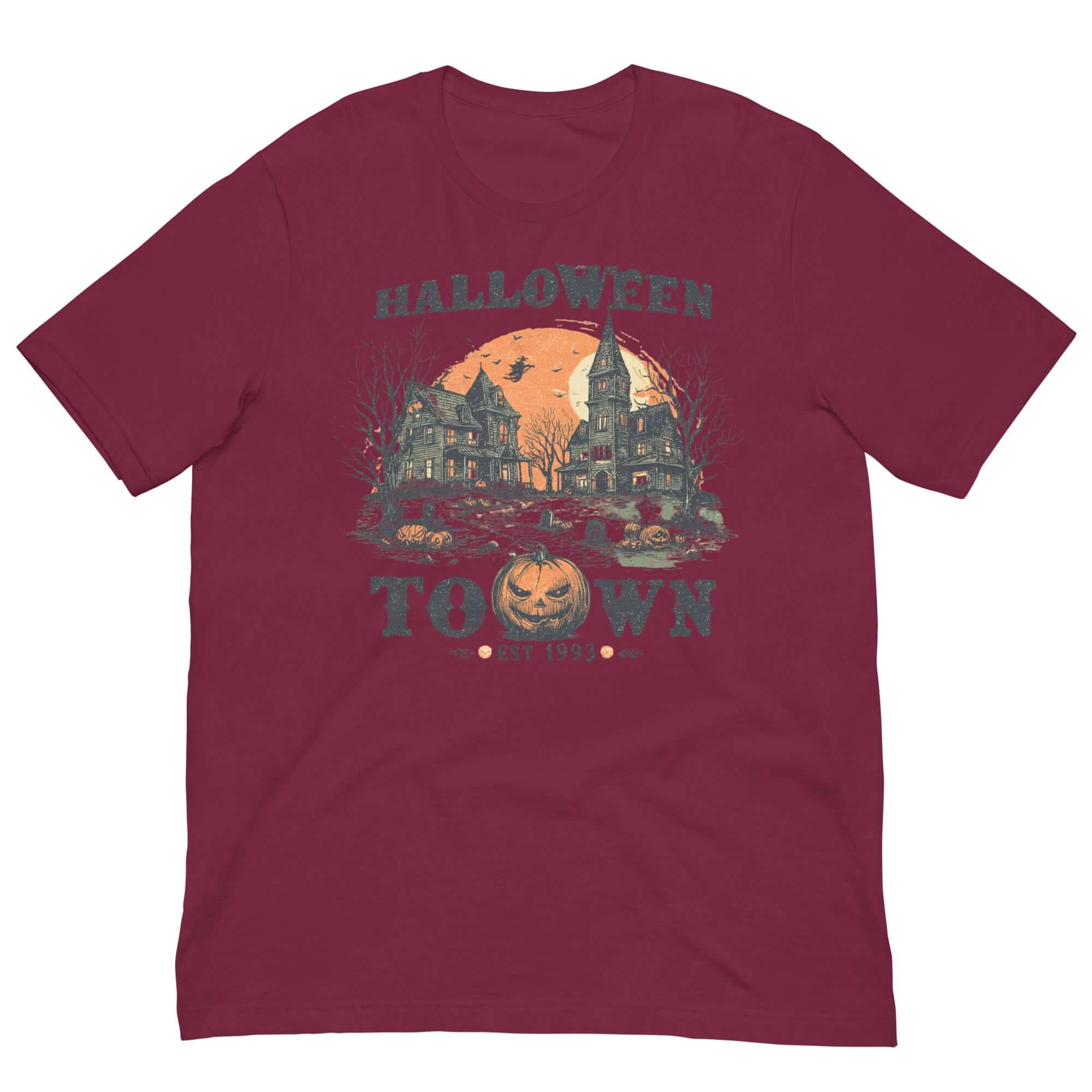 Spooky Halloween Haunted Town T-shirt Tee for Eerie Celebrations, T-shirts, $ 24.50, A Moment Of Now™