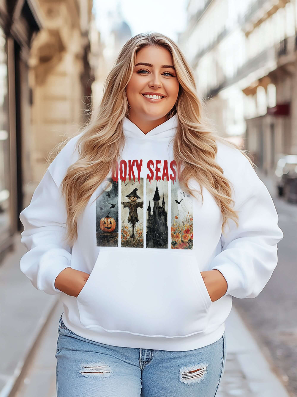 Spooky Season Halloween Graphic Hoodie, Hoodies, $ 48.00, A Moment Of Now™
