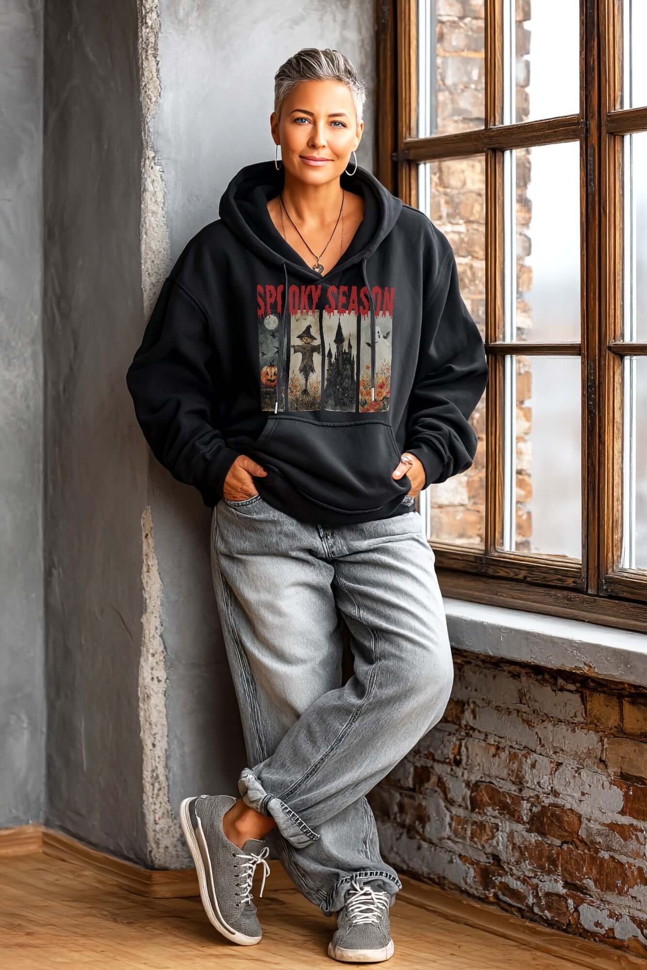 Spooky Season Halloween Graphic Hoodie, Hoodies, $ 48.00, A Moment Of Now™