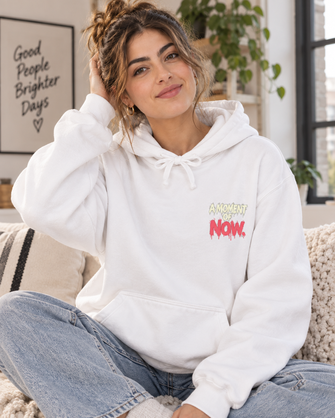 A Stolen Moment Hoodie — Garment-Dyed Graphic Pullover