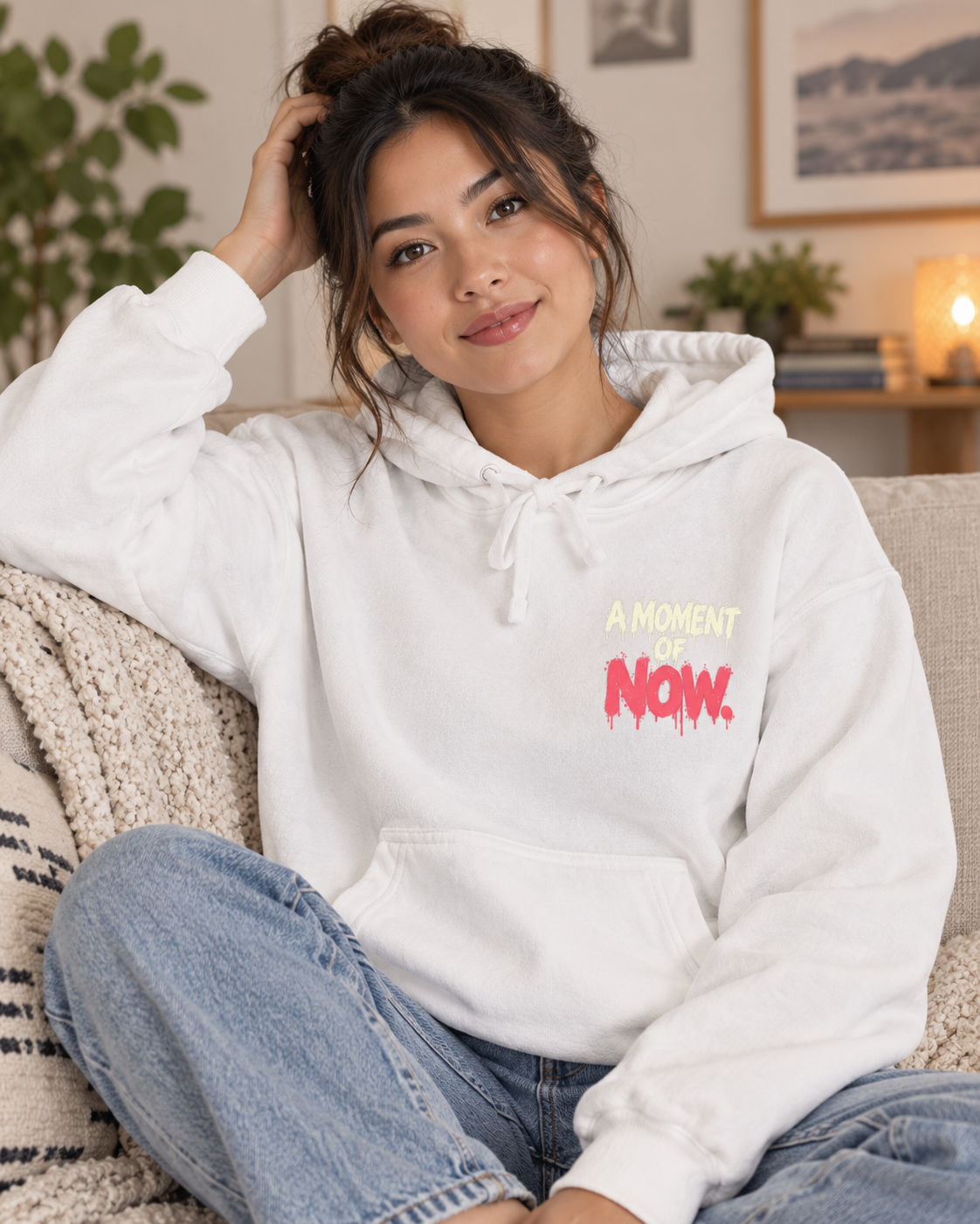 A Stolen Moment Hoodie — Garment-Dyed Graphic Pullover