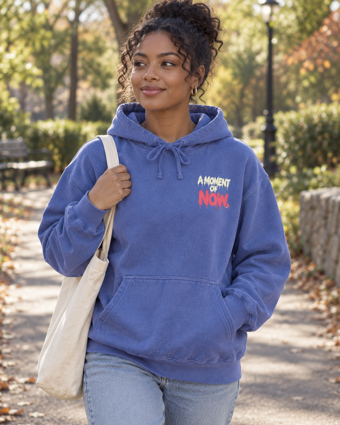A Stolen Moment Hoodie — Garment-Dyed Graphic Pullover